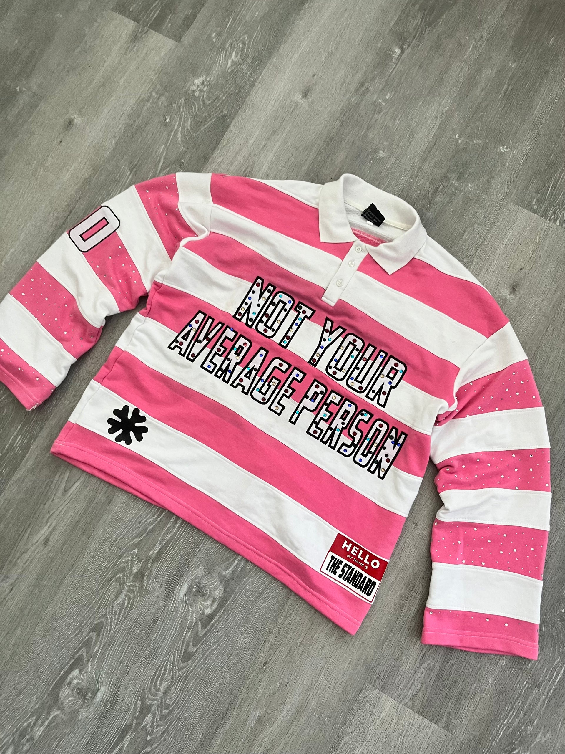 Pink "NOT YOUR AVERAGE" Polo