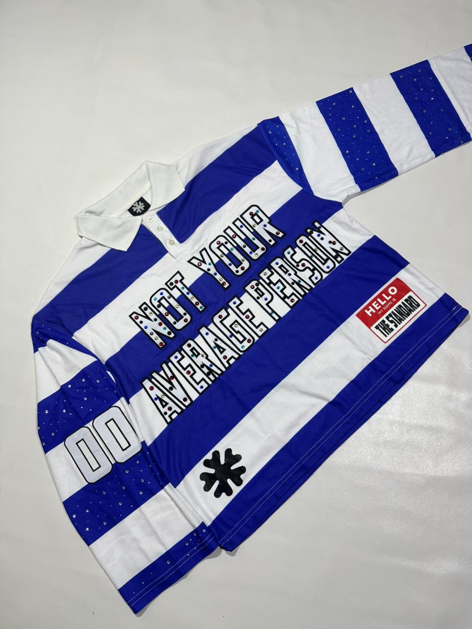 Blue "NOT YOUR AVERAGE PERSON" Polo