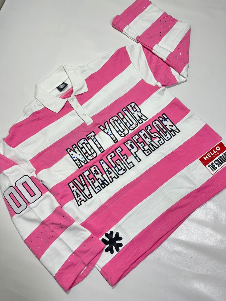 Pink "NOT YOUR AVERAGE" Polo